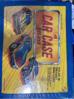 Blue Carry Case for Kids Toy Cars - Cap Case Deluxe Style